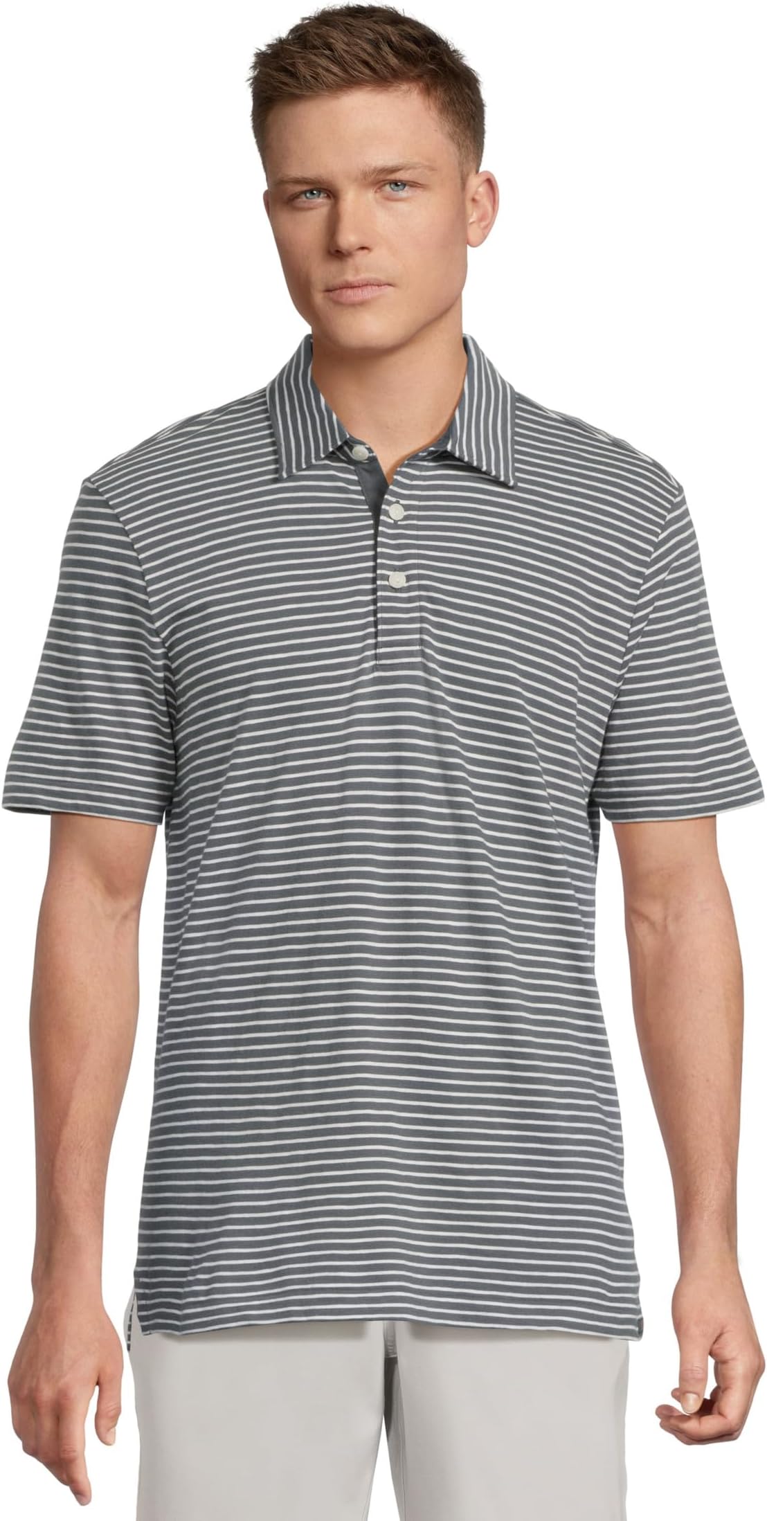 

Мужская футболка-поло с эффектом загара Faherty, Ocean Stone Stripe