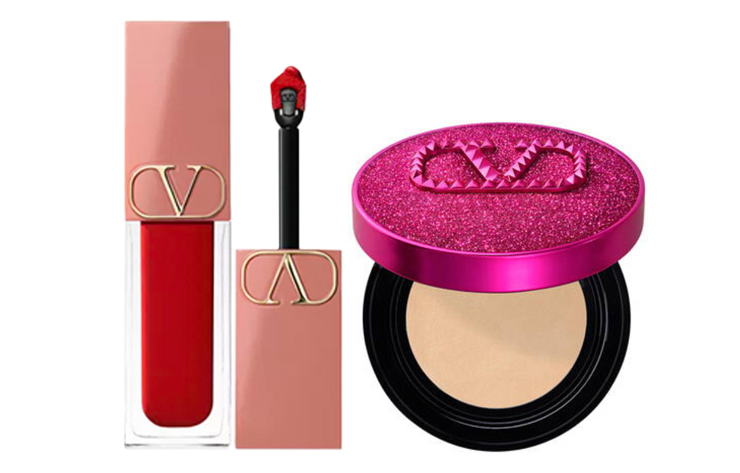 

Глянцевая помада-крем Air Cushion с аппликатором, легко наносится, стойкая, 6,5 мл + 12 г Valentino