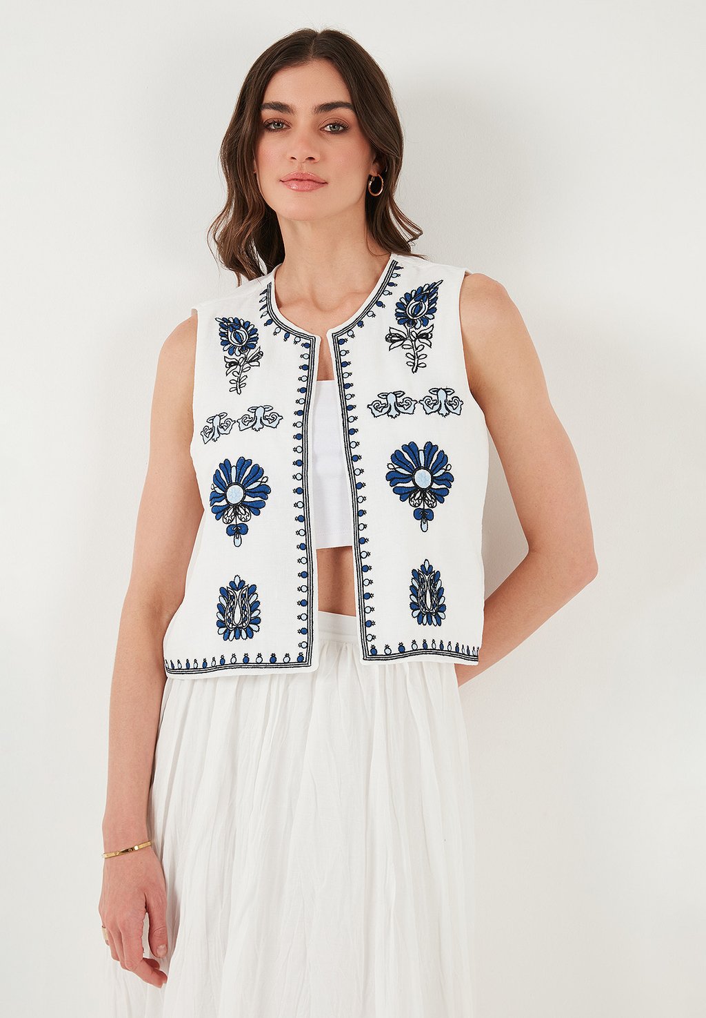 

Жилет REGULAR FIT LELA, бежевый