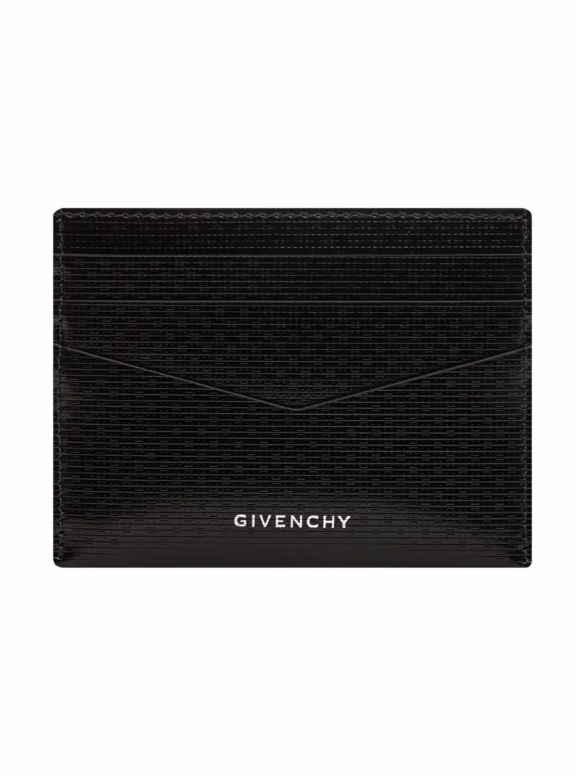 

Кожаная визитница с логотипом Givenchy, черный