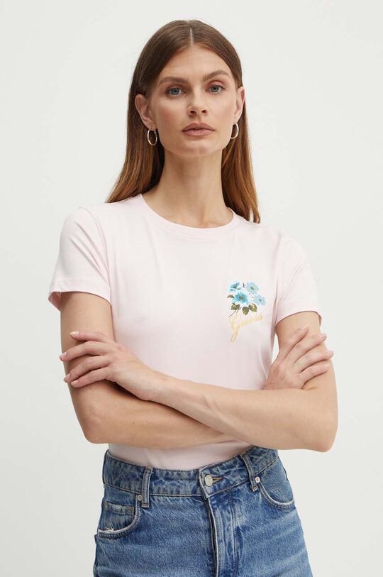 

ЦВЕТЫ Футболка Guess, розовый
