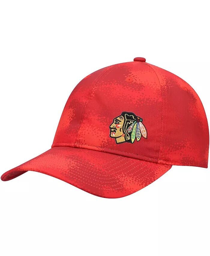 

Женская красная регулируемая кепка с камуфляжным принтом Chicago Blackhawks Adidas, красный