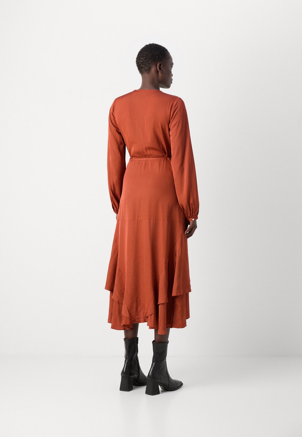 

Повседневное платье MIDI WRAP DRESS Scotch & Soda, коричневый