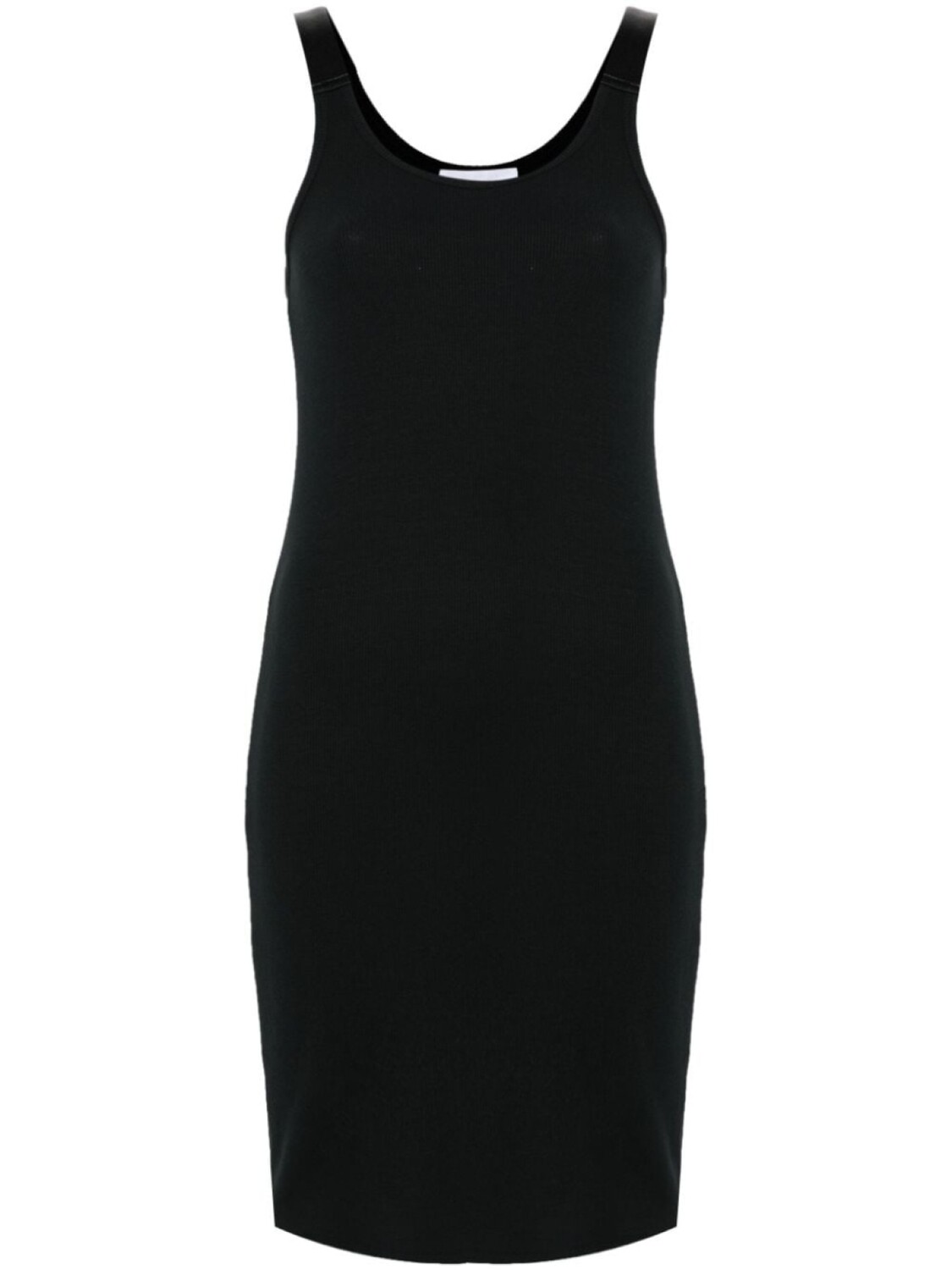 

Helmut Lang платье мини в рубчик, черный