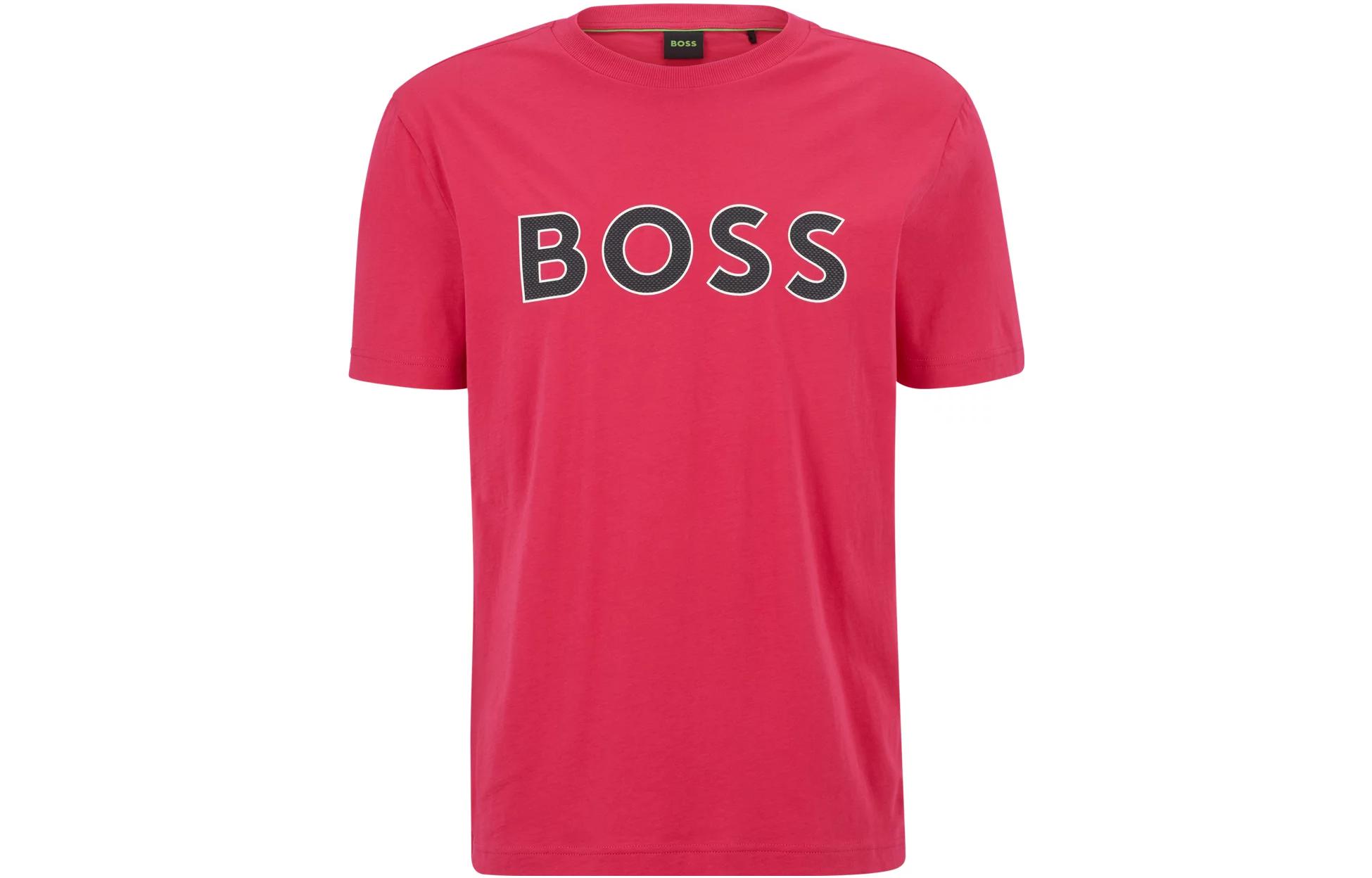 

HUGO BOSS Футболка мужская розовая