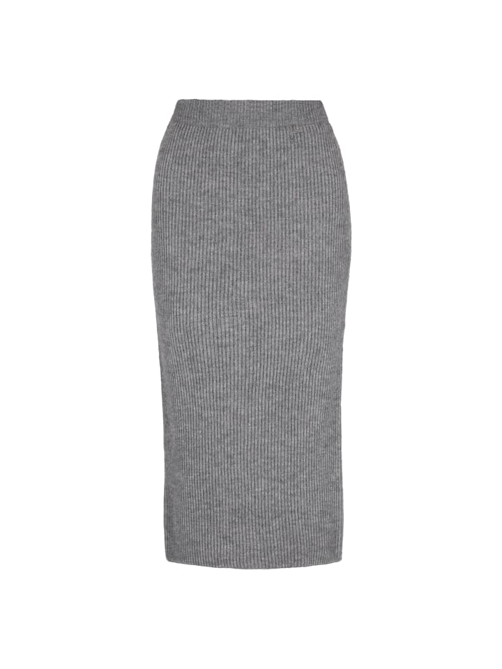 

DreiMaster Женская юбка серого меланжевого цвета