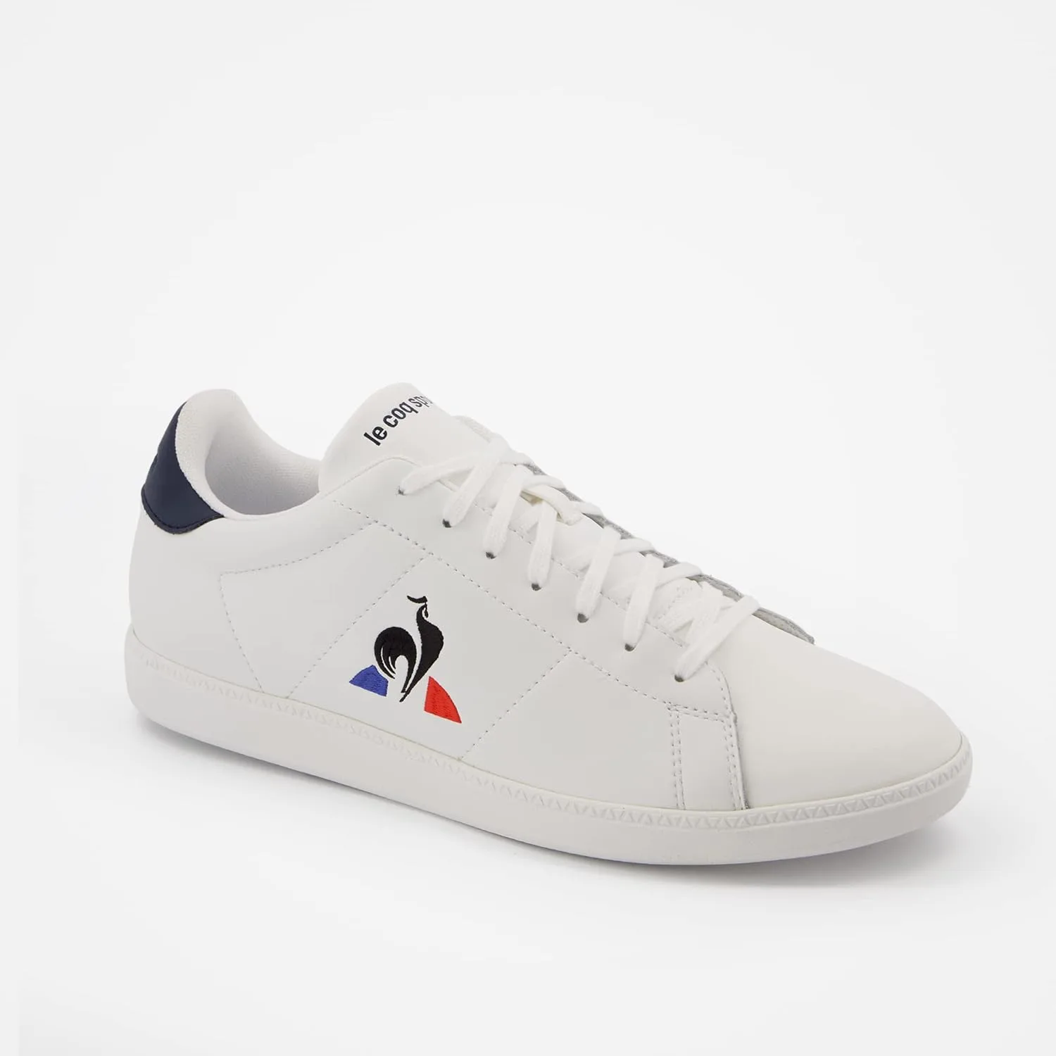 Кроссовки Le Coq Sportif унисекс, бело-голубые (Courtset Optical White/Dress Blue) — фото 2