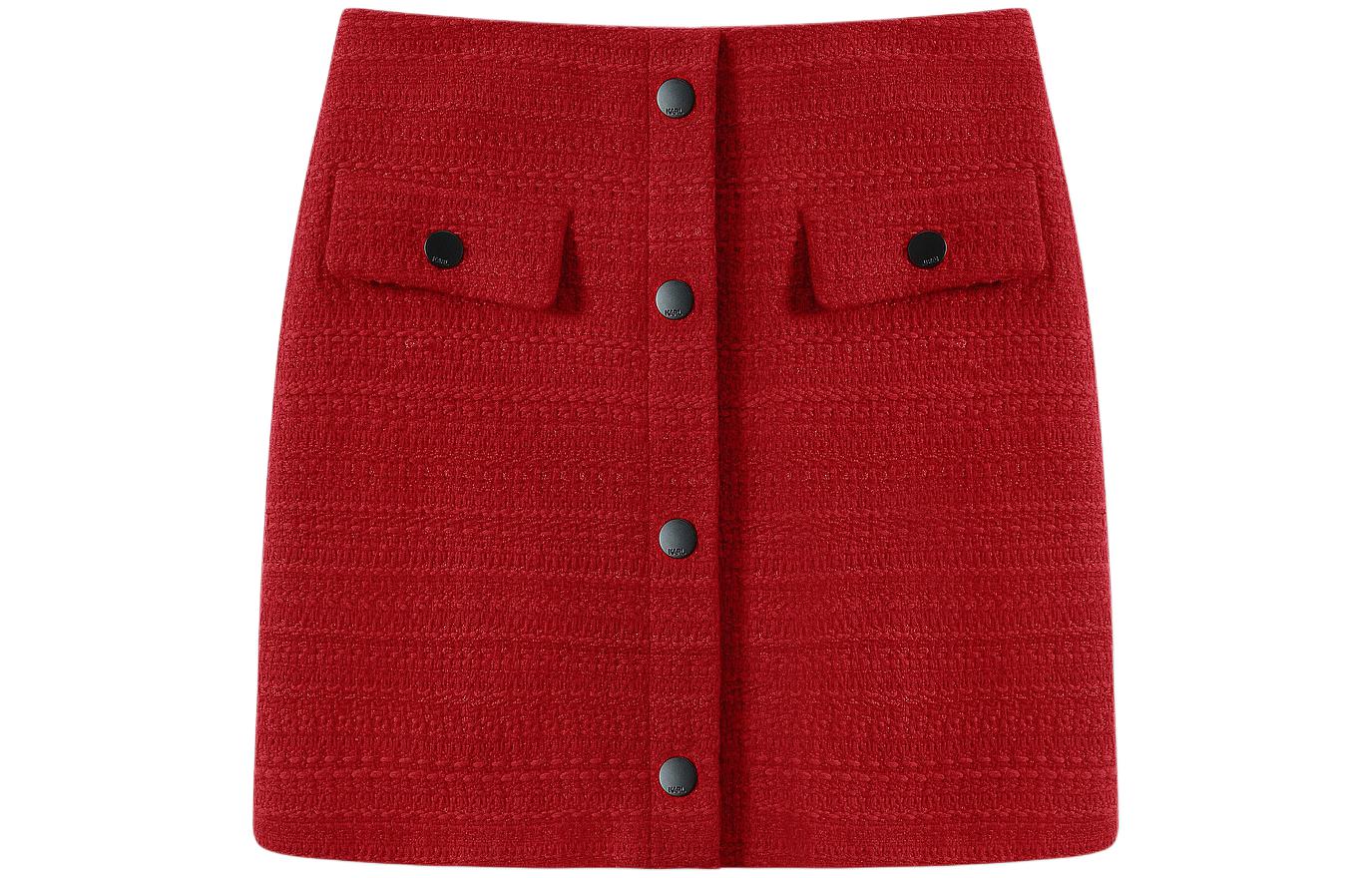 

KARL LAGERFELD Повседневная короткая юбка женская красная KARL LAGERFELD / Karl Lagerfeld Jeans