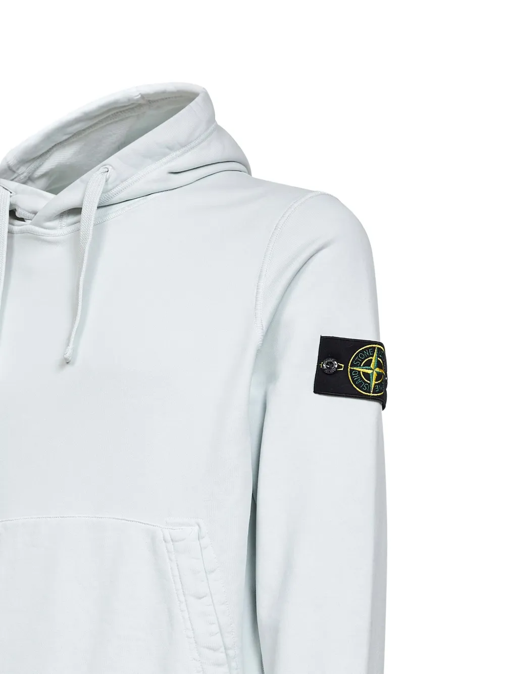 Худи с капюшоном на завязках и карманом-«кенгуру» Stone Island, синий — фото 3
