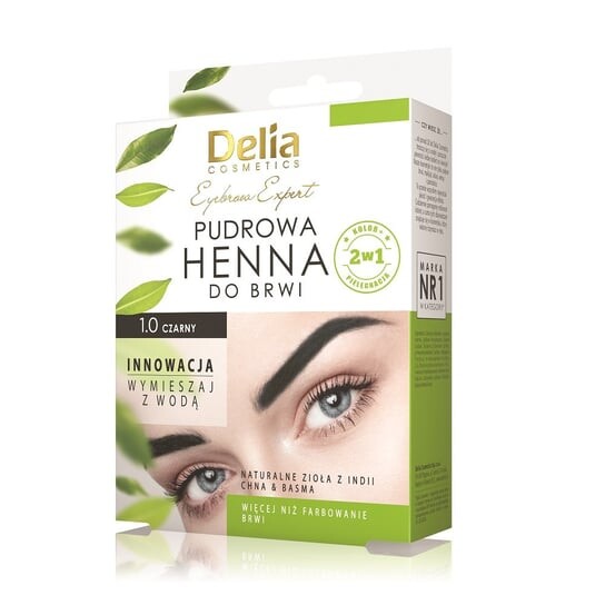 

Порошковая хна для бровей 1.0 Черная, 4 г Delia Cosmetics, Eyebrow Expert