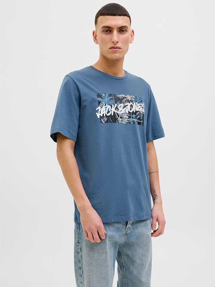 

Футболка Hawaii Jack & Jones, синий