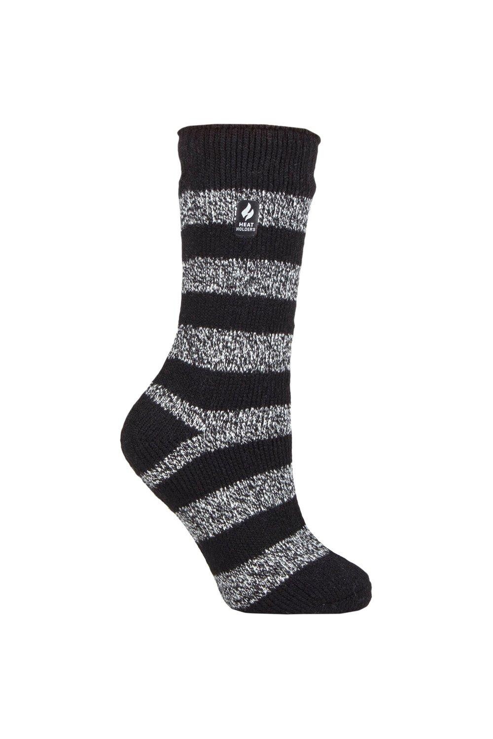 

1 пара термоносков с рисунком 2.3 TOG SOCKSHOP Heat Holders, черный