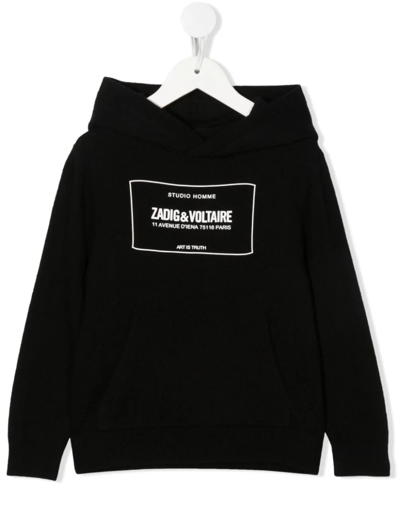 

Zadig & Voltaire Kids худи с логотипом, черный