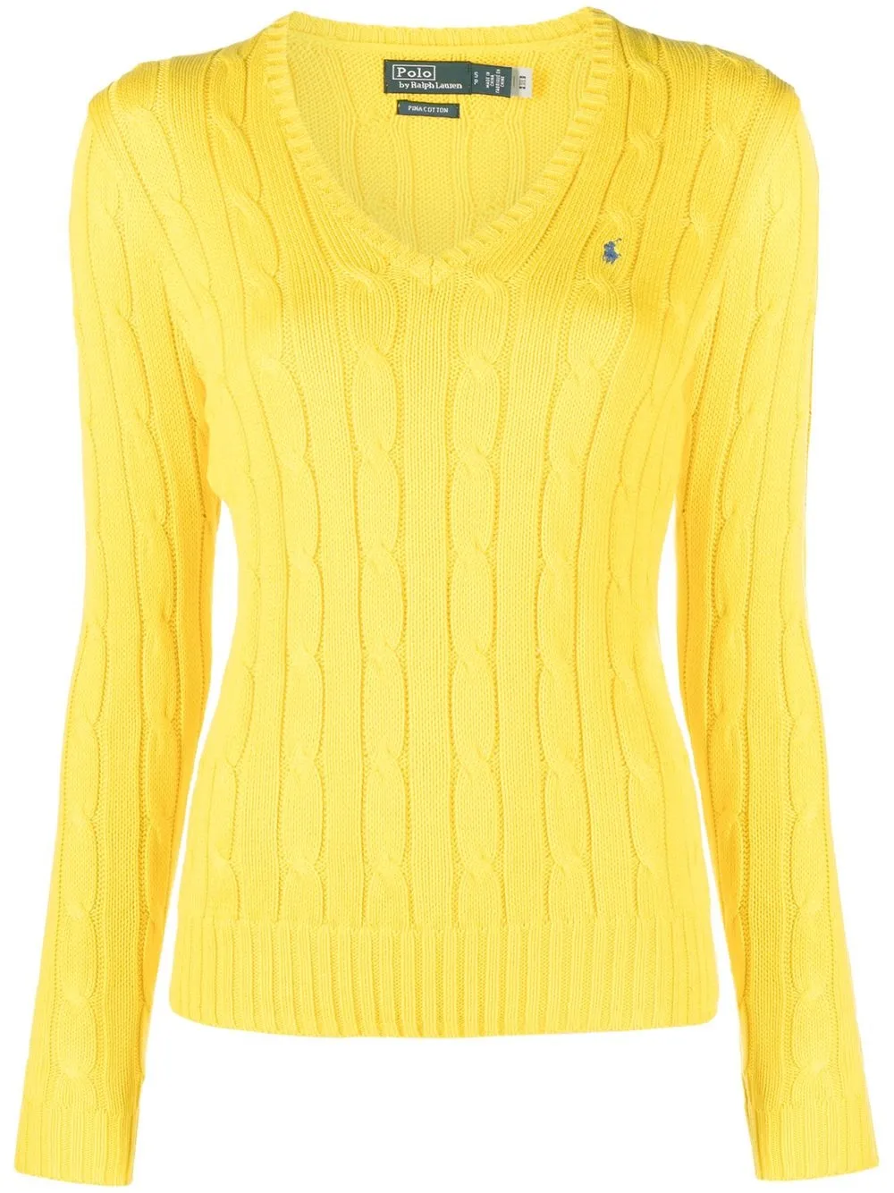 

Джемпер Kimberly фактурной вязки POLO RALPH LAUREN, желтый