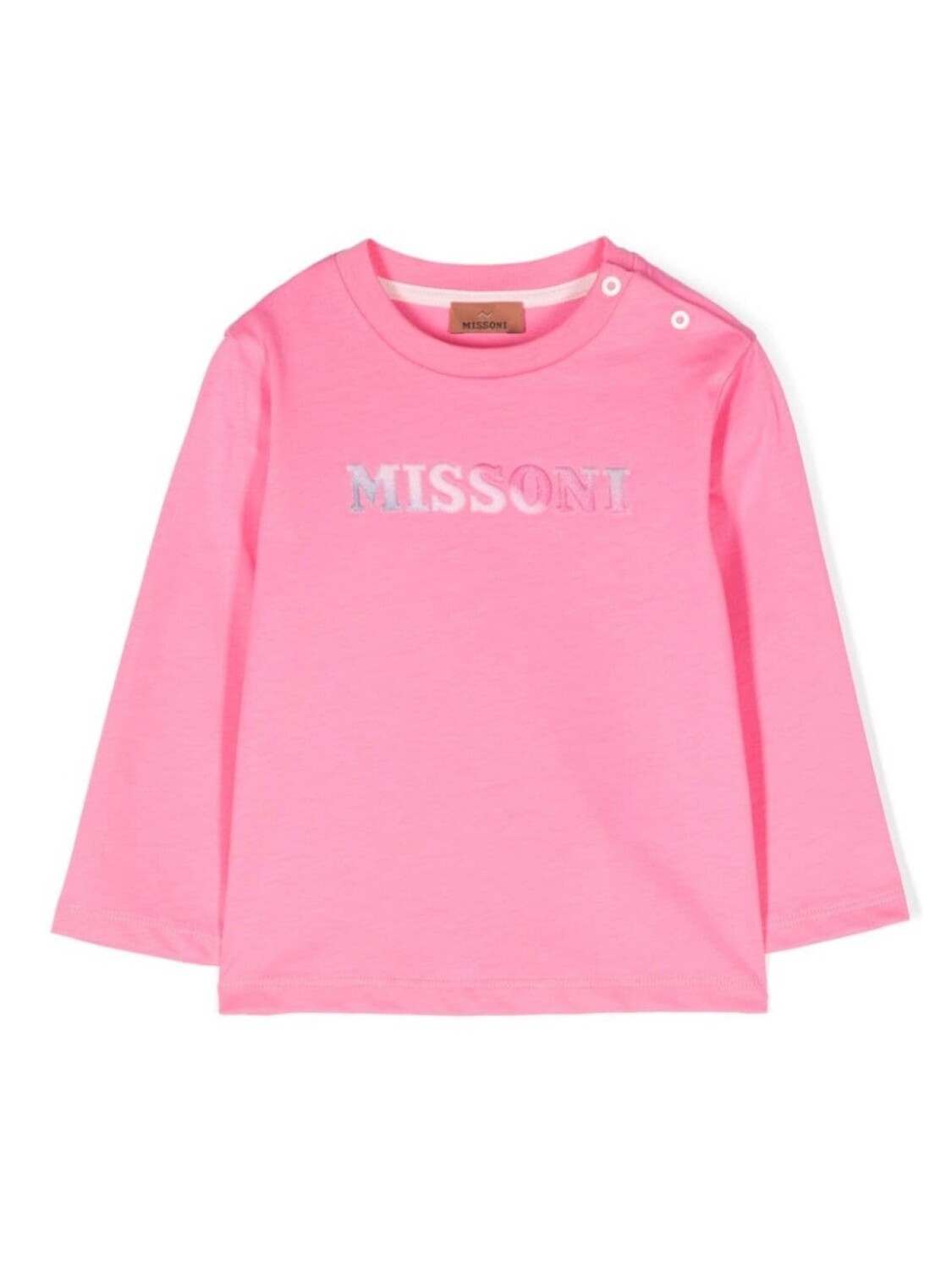 

Missoni Kids футболка с логотипом, розовый