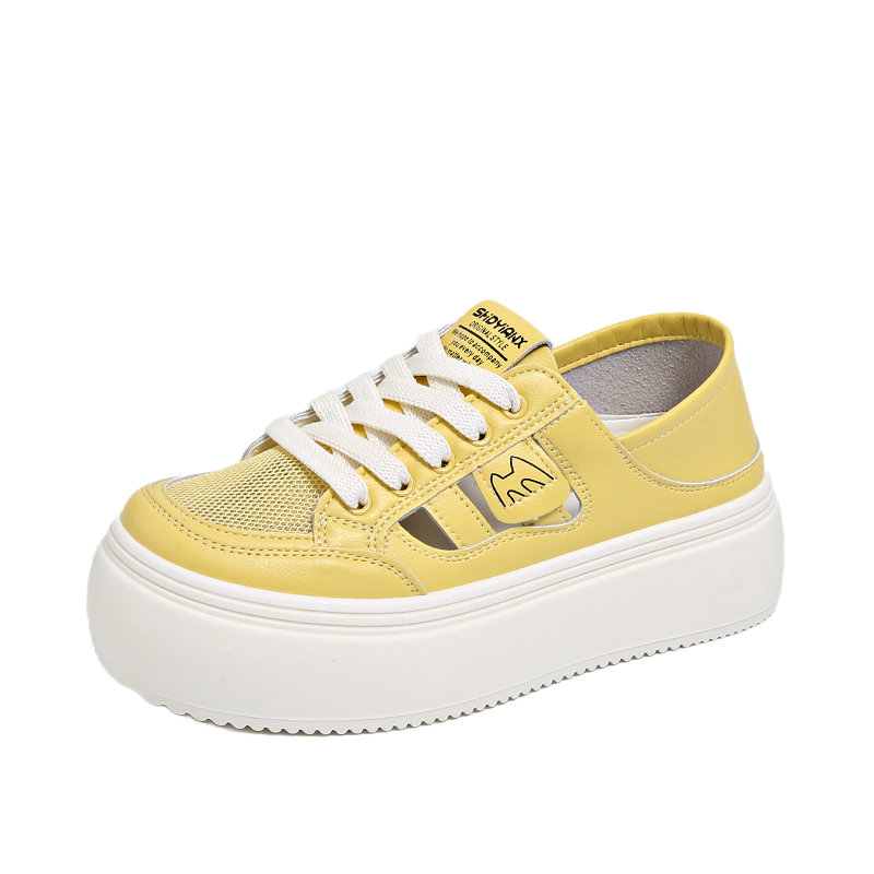 

Дышащие низкие повседневные кроссовки для подростков Wooden Rabbit, Lemon