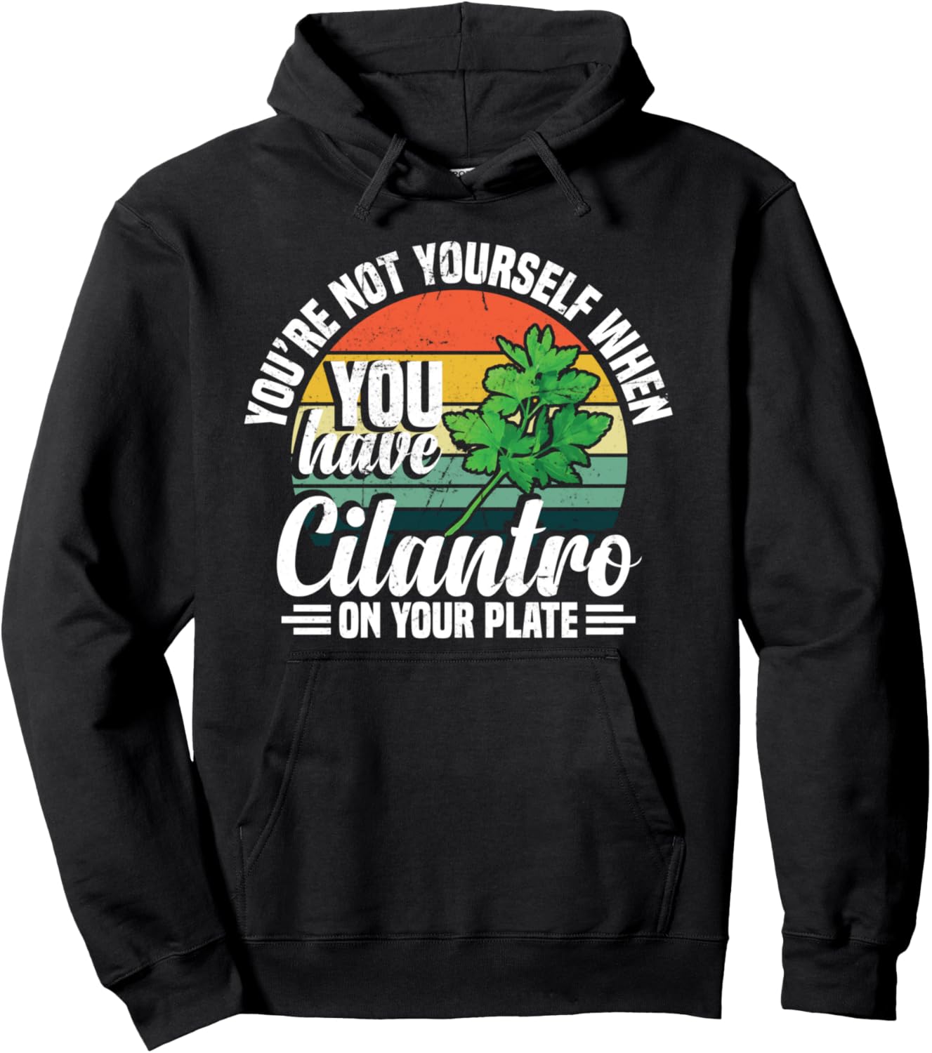 

Худи с надписью «Против кориандра» Coriander Hater Anti-Cilantro Enthusiast Designs, черный