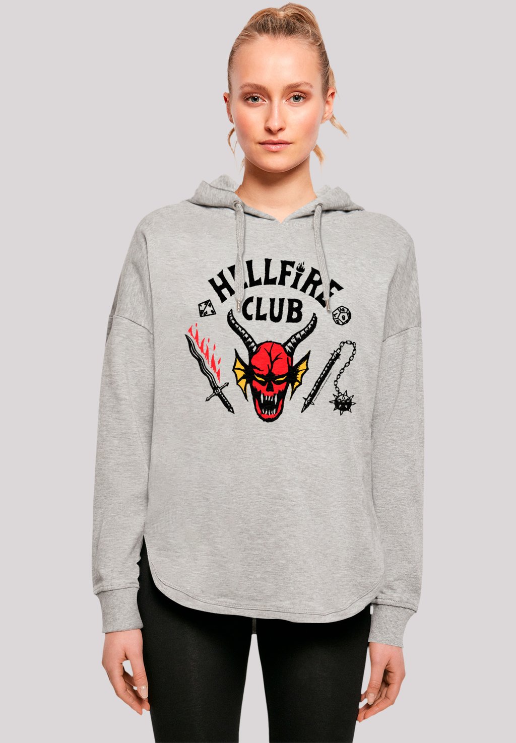 

Толстовка STRANGER THINGS HELLFIRE CLUB NETFLIX TV SERIES - Hoodie F4NT4STIC, серый