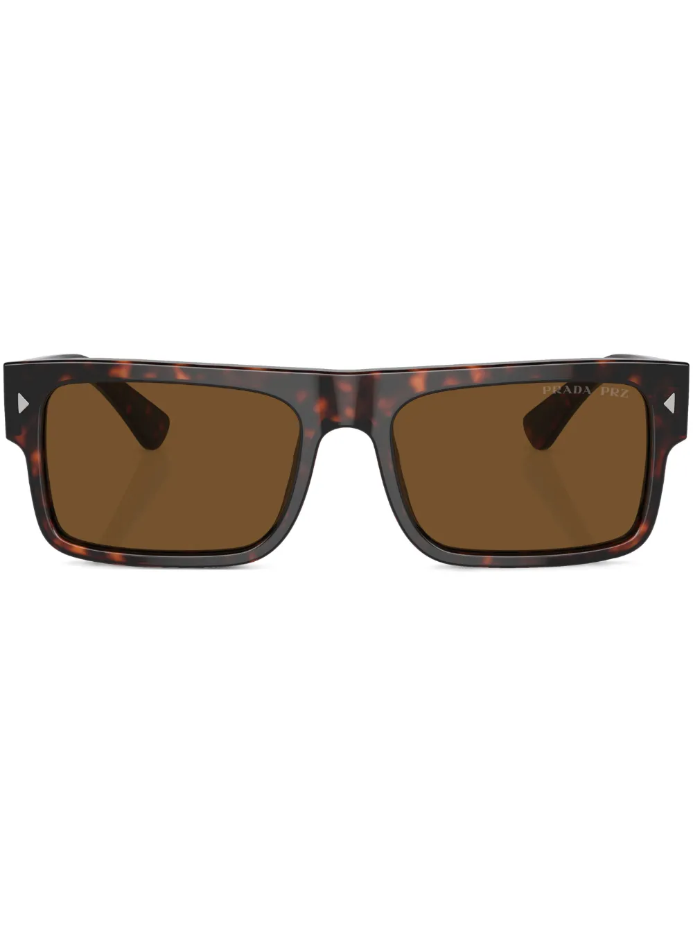 

Солнцезащитные очки в оправе черепаховой расцветки Prada Eyewear, зеленый