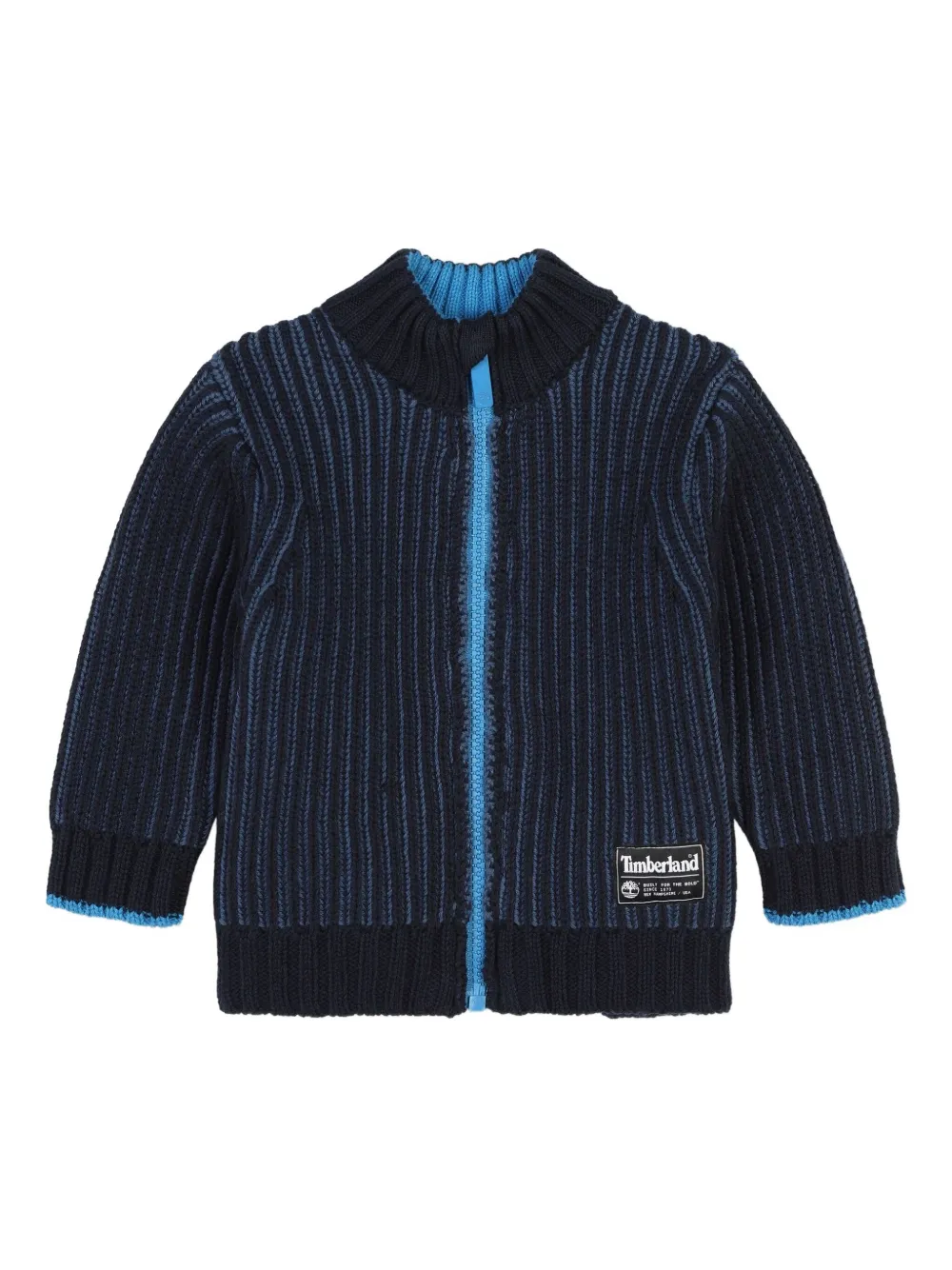 

Кардиган на молнии в рубчик Timberland Kids, синий