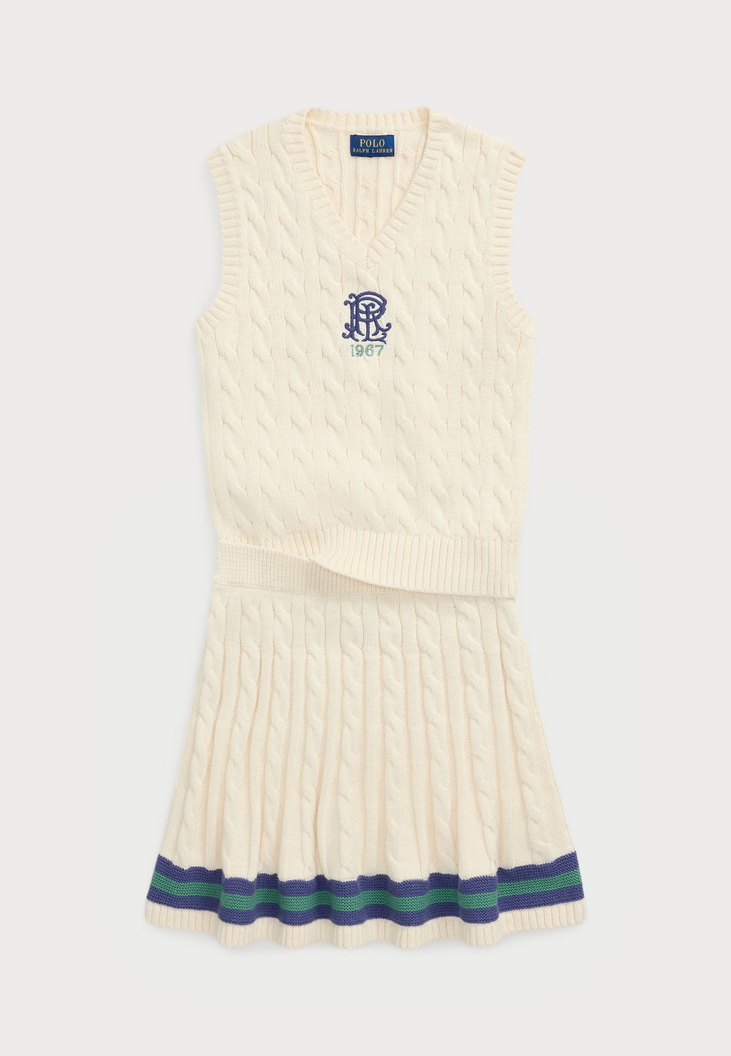 

Топ COTTON SLEEVELESS JUMPER &AMP; SKIRT SET Polo Ralph Lauren, мультиколор