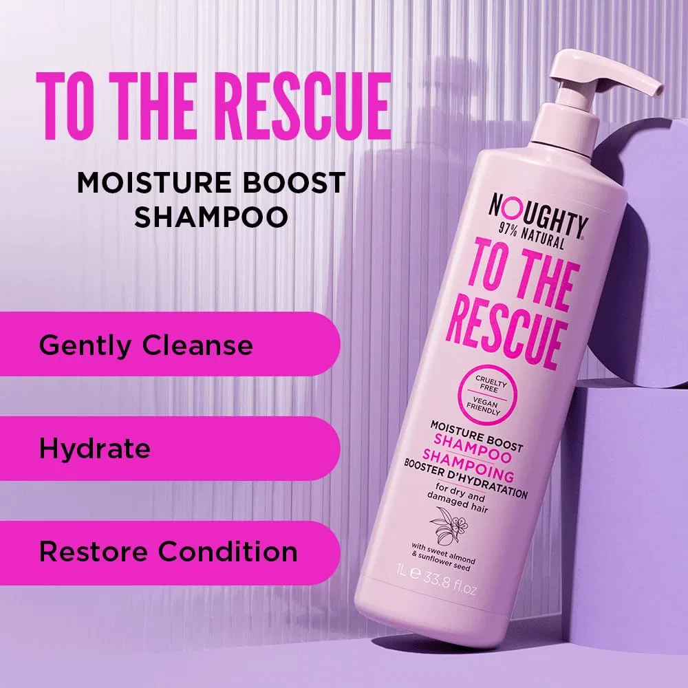 Увлажняющий шампунь «To the Rescue» от Noughty, без сульфатов, 1 л Noughty — фото 2