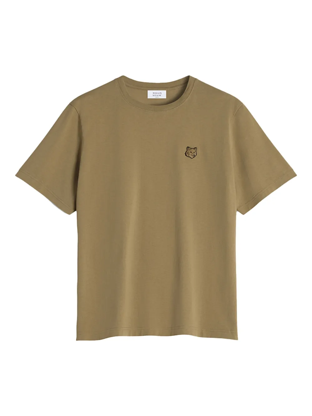 

Футболка с нашивкой Bold Fox Head Maison Kitsuné, зеленый