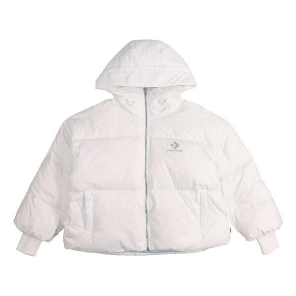 

Куртка short down fill puffer hooded jacket 'white' Converse, белый
