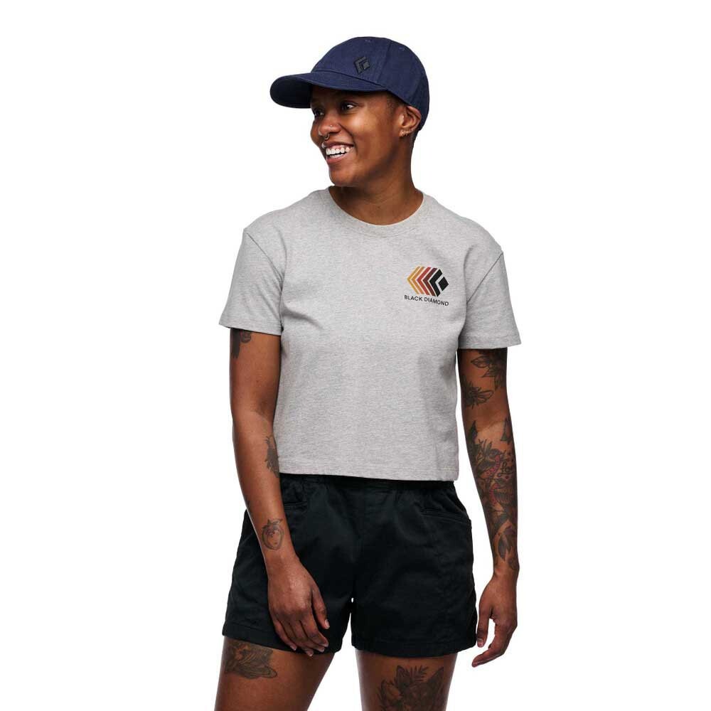 

Спортивная футболка Black Diamond Faded Crop, серый