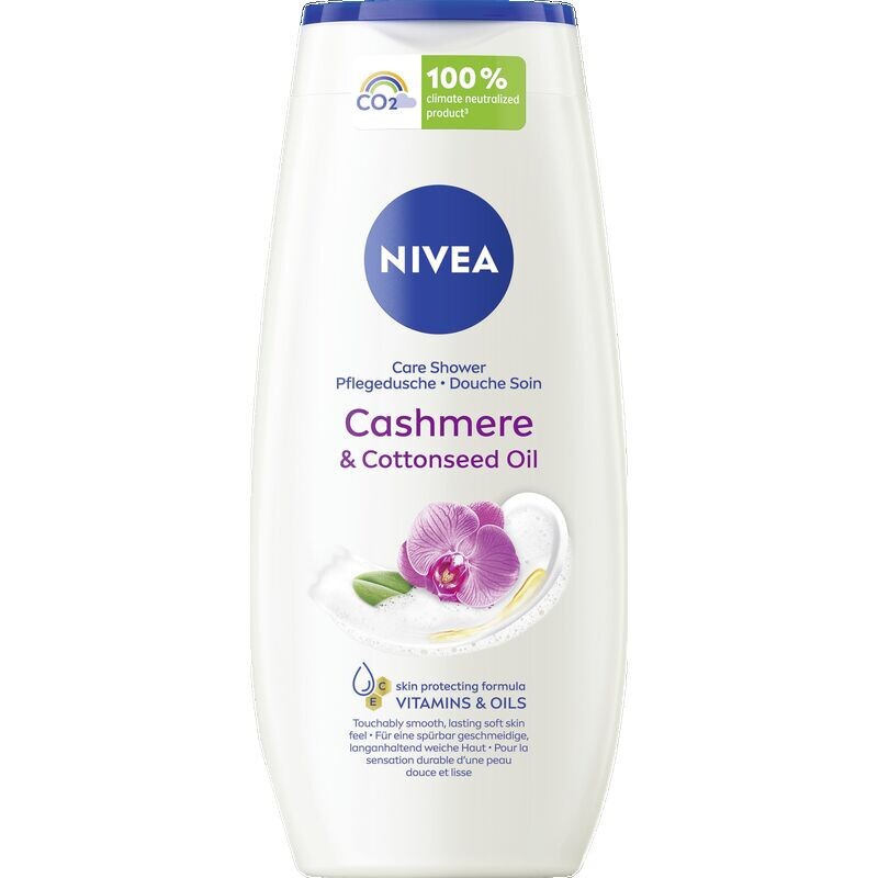 

Питательный душ с кашемировым маслом и хлопковым маслом NIVEA, 250 ml