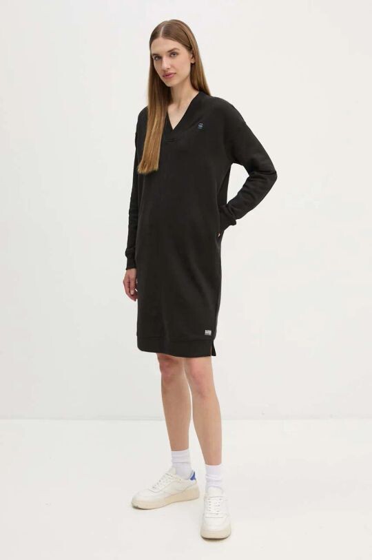 

Хлопковое платье G-Star Raw, черный