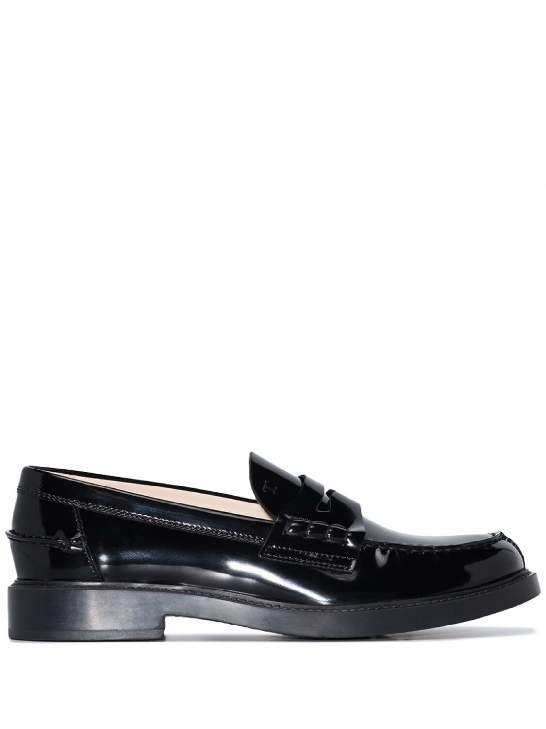 

Tod's лакированные пенни-лоферы, черный