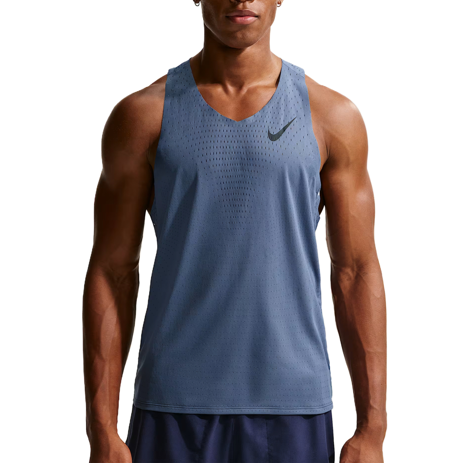 

Мужской майка для бега AEROSWIFT Nike, diffused синий/черный