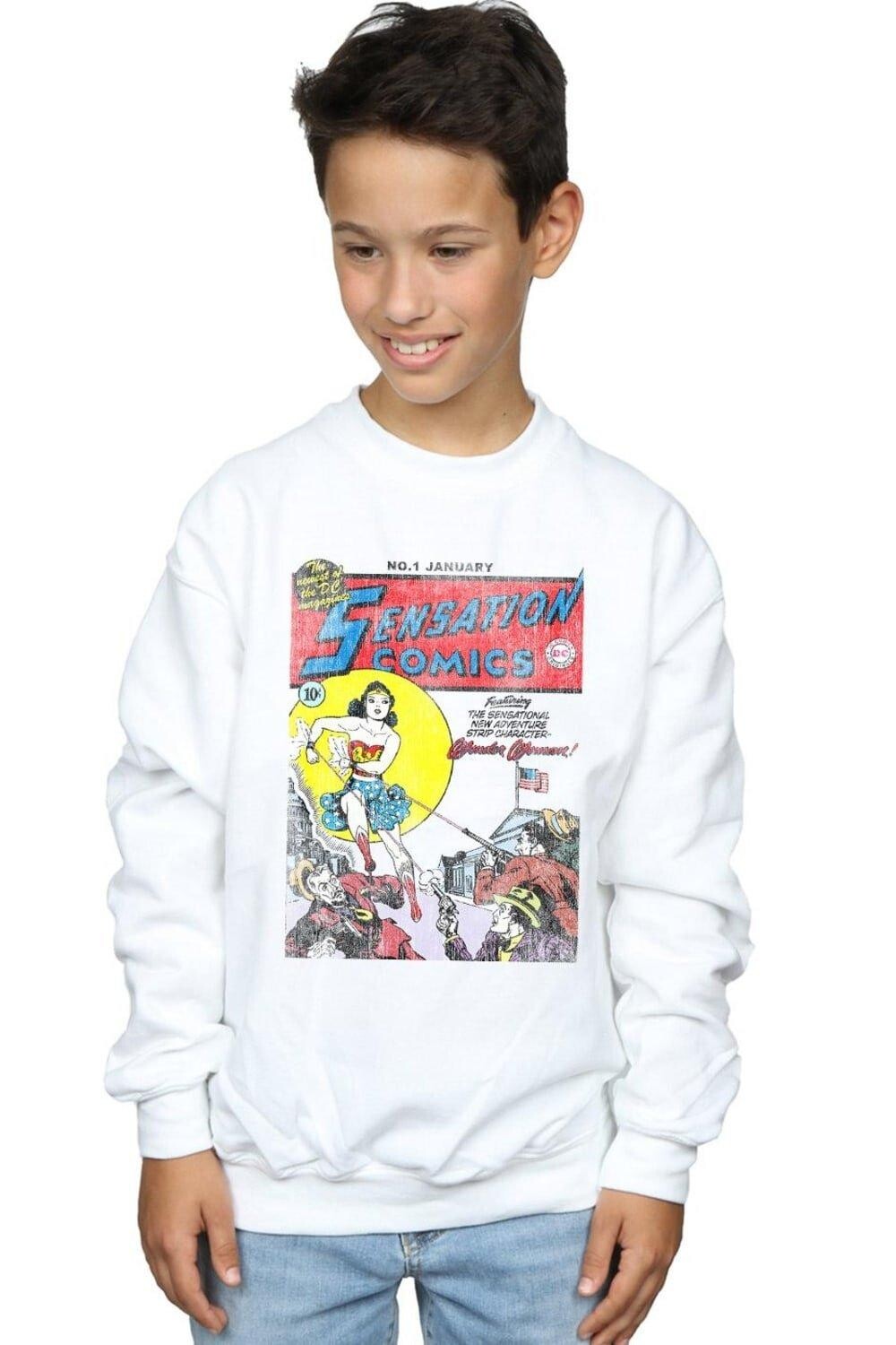 

Толстовка с обложкой Wonder Woman Sensation Comics, выпуск 1 DC Comics, белый