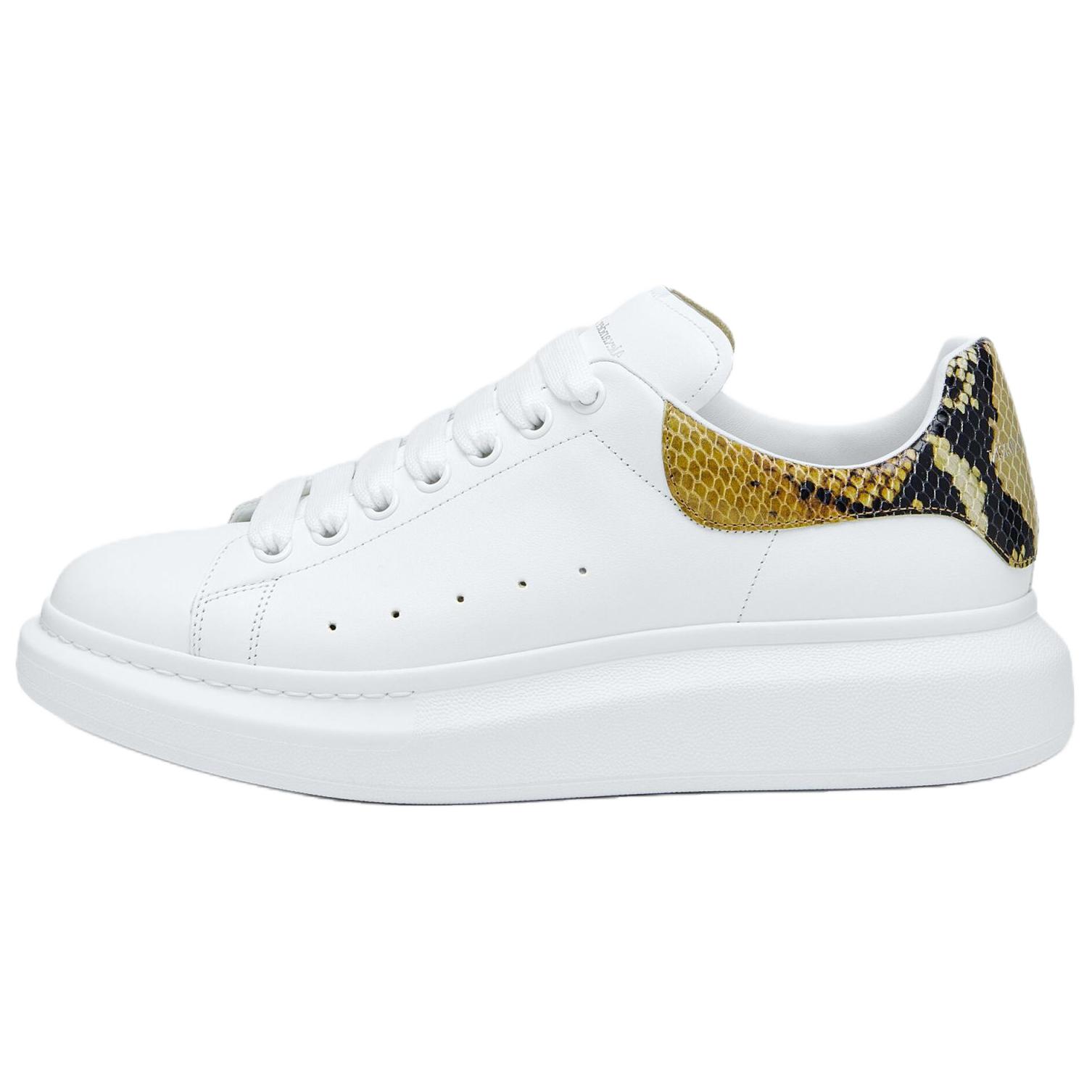 

Alexander McQueen Мужские белые кеды низкие, цвет White