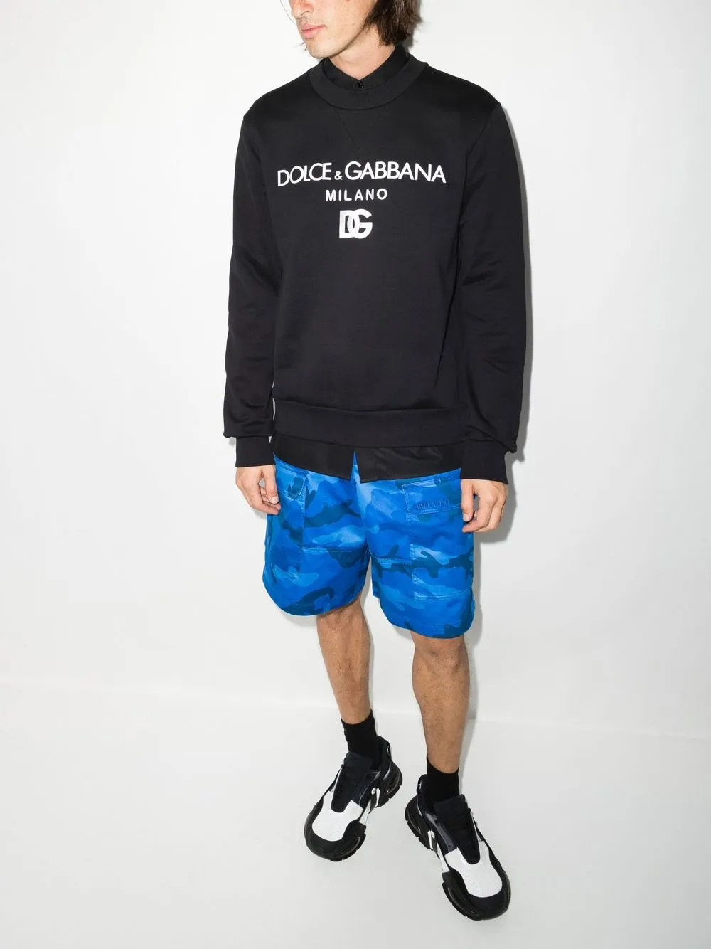 Толстовка с вышитым логотипом DOLCE & GABBANA, черный — фото 2