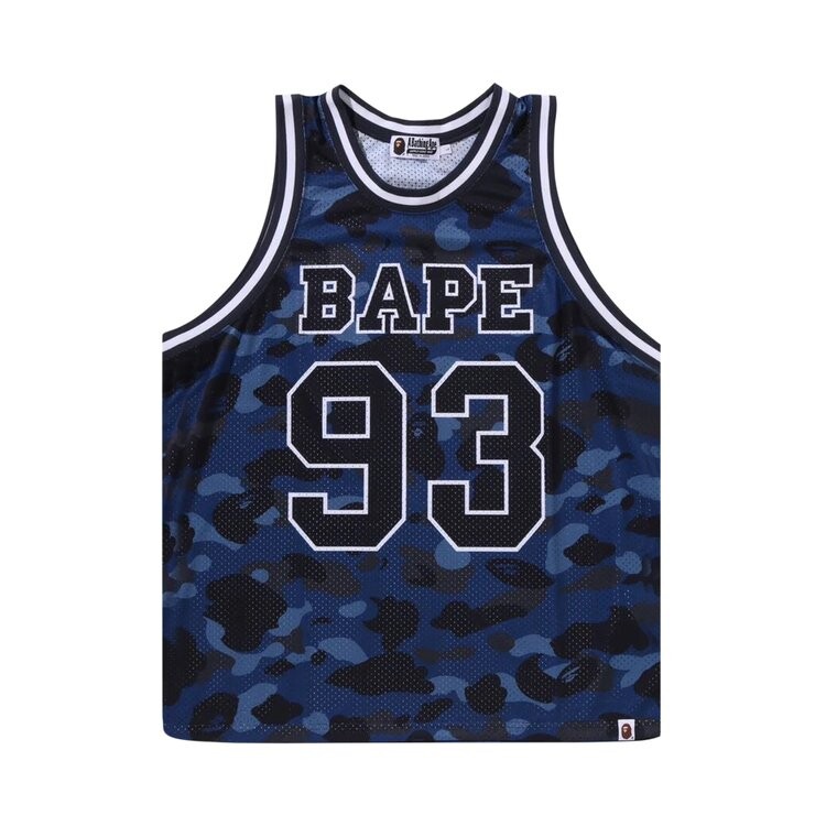 

Топ BAPE Color Camo Basketball Tank Top, синий