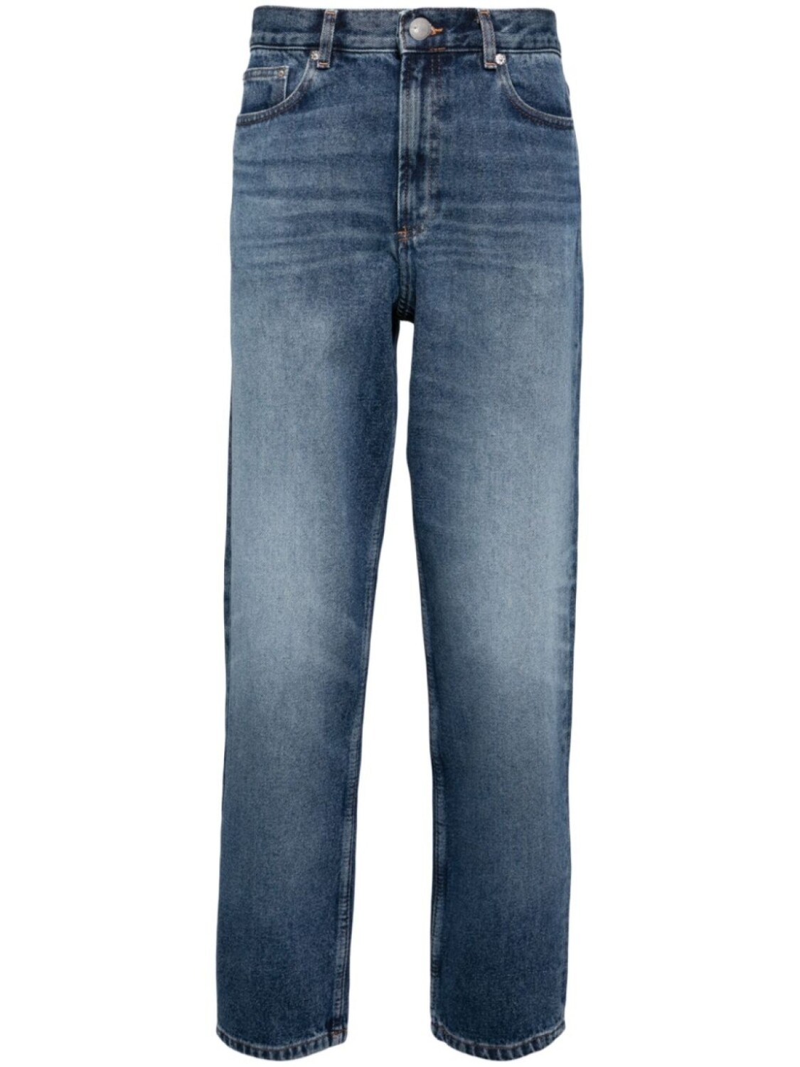 

A.P.C. стираные прямые джинсы, синий