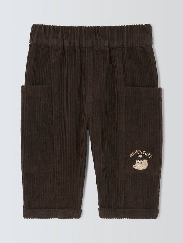 

Брюки с боковыми карманами из детского кордуроя John Lewis, Brown