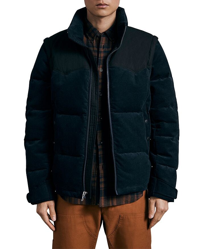 

Вельветовая куртка-пуховик Holt rag &bone rag & bone, синий