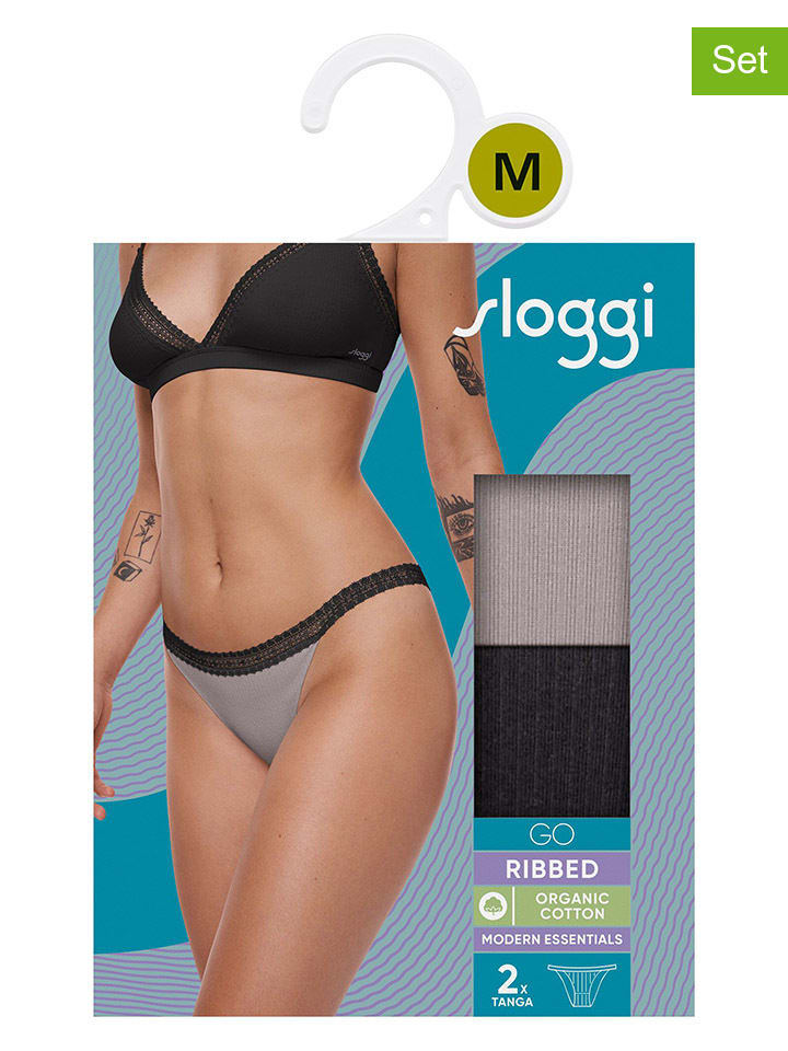 

Стринги Sloggi, цвет schwarz/grau