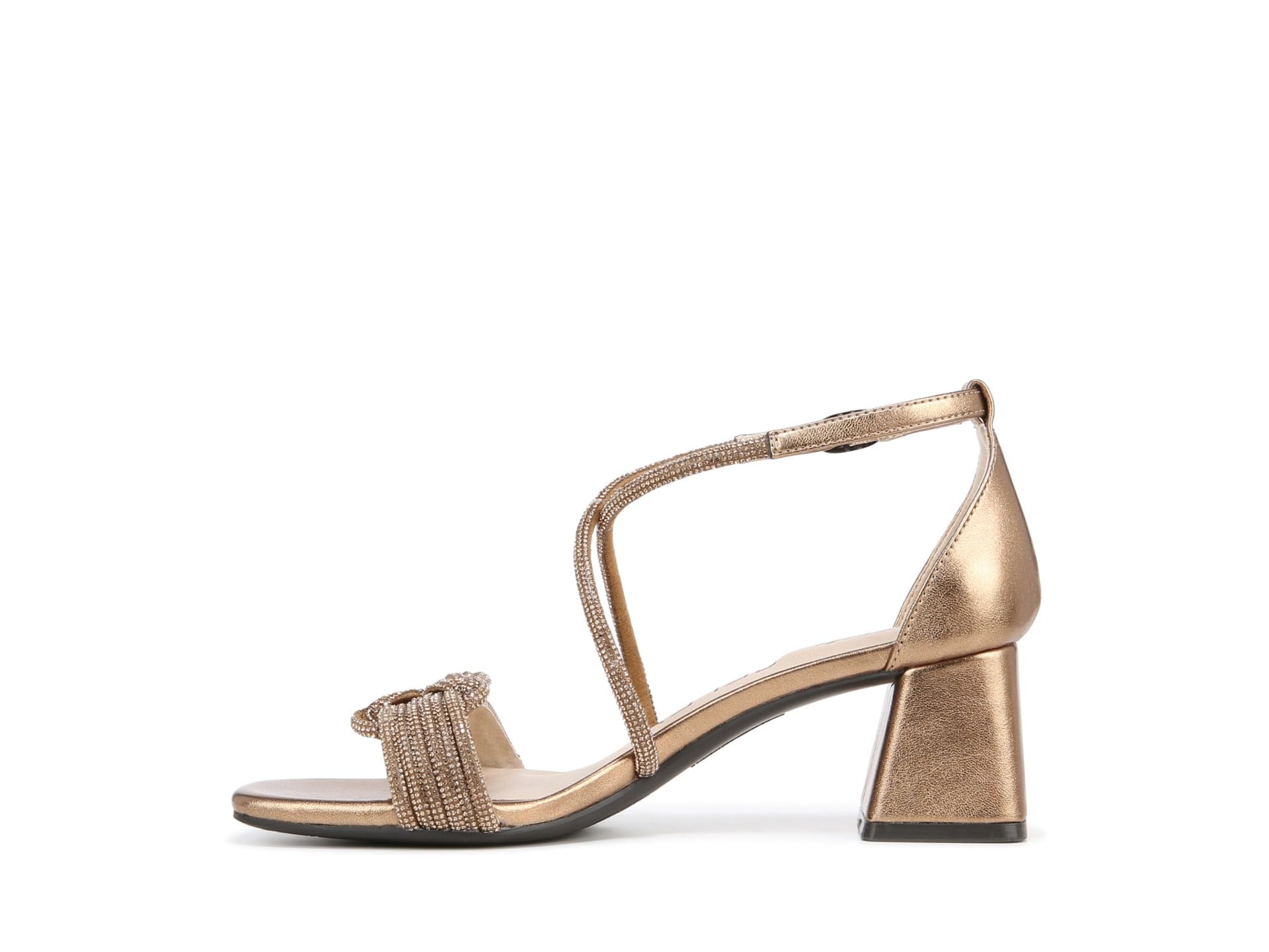 Сандалии LifeStride Captivate Strappy Block Heel Dress Sandals, бронзовый — фото 4