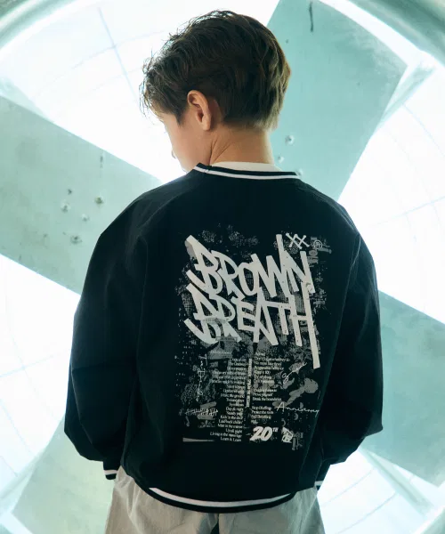 Свитшот детский BROWNBREATH KIDS с логотипом, 20th Anniversary, чёрный