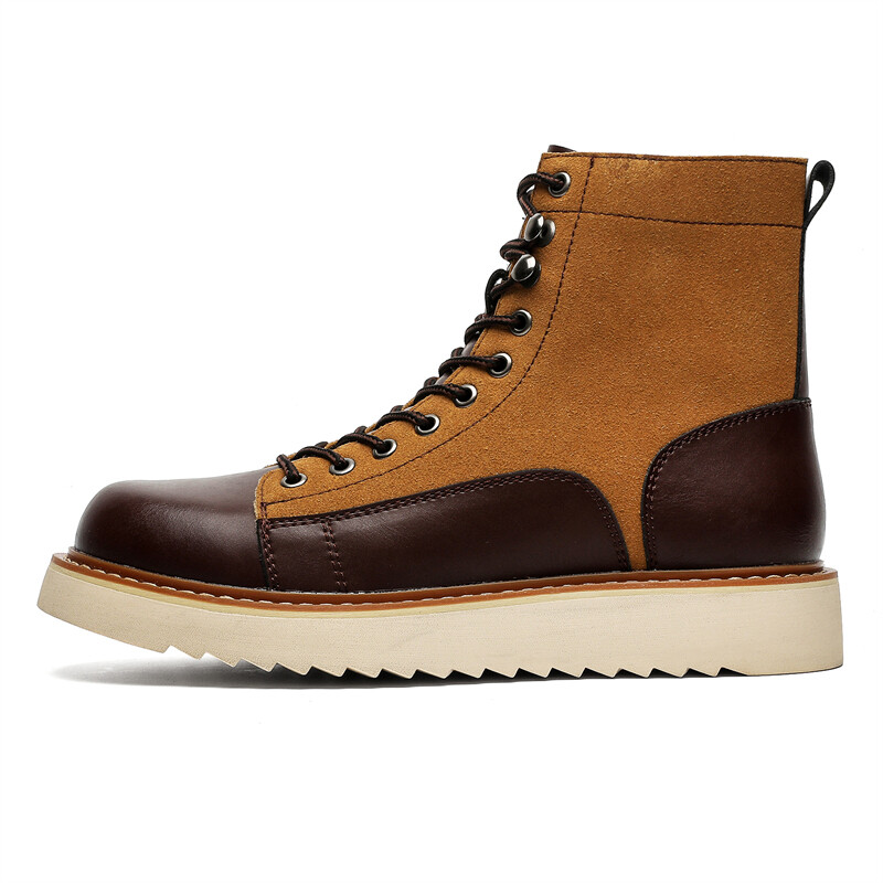

Мужские ботинки Cahhrrn X Martin Boot Men Beige Weishibangwei