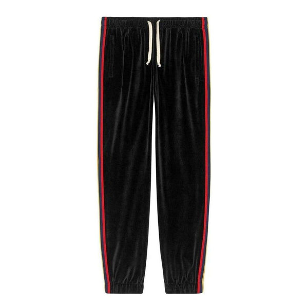 

Брюки chenille jogging pant with patch 'black' Gucci, черный