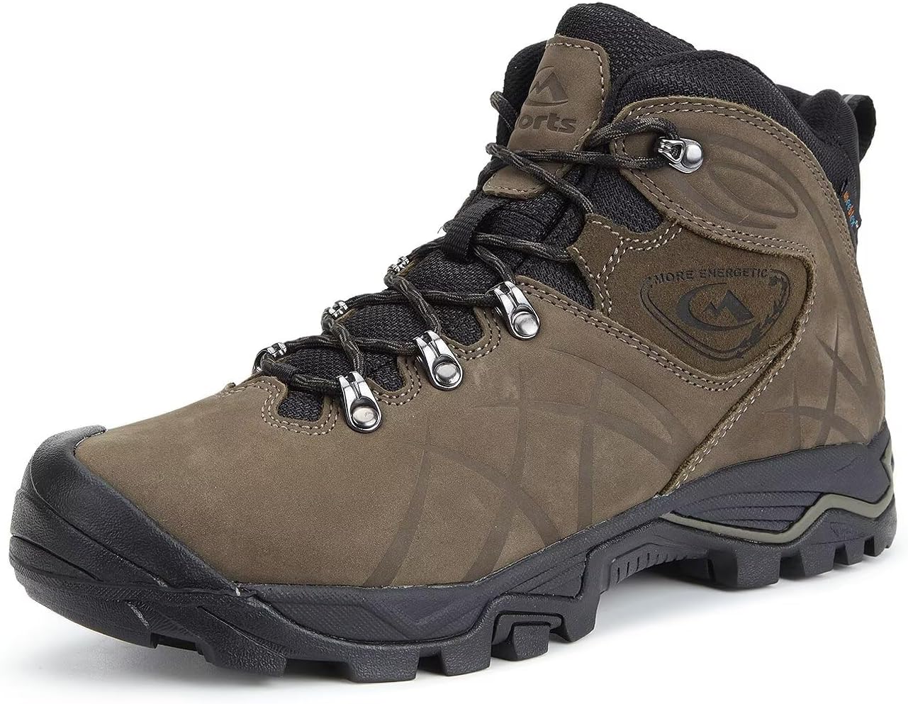 

Мужские водонепроницаемые походные ботинки Clorts Premium Mid, Идеальны для походов, треккинга и пеших прогулок на свежем воздухе, зеленый