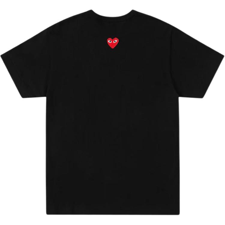 

Футболка с вышивкой сердца на спине CDG Play, черный