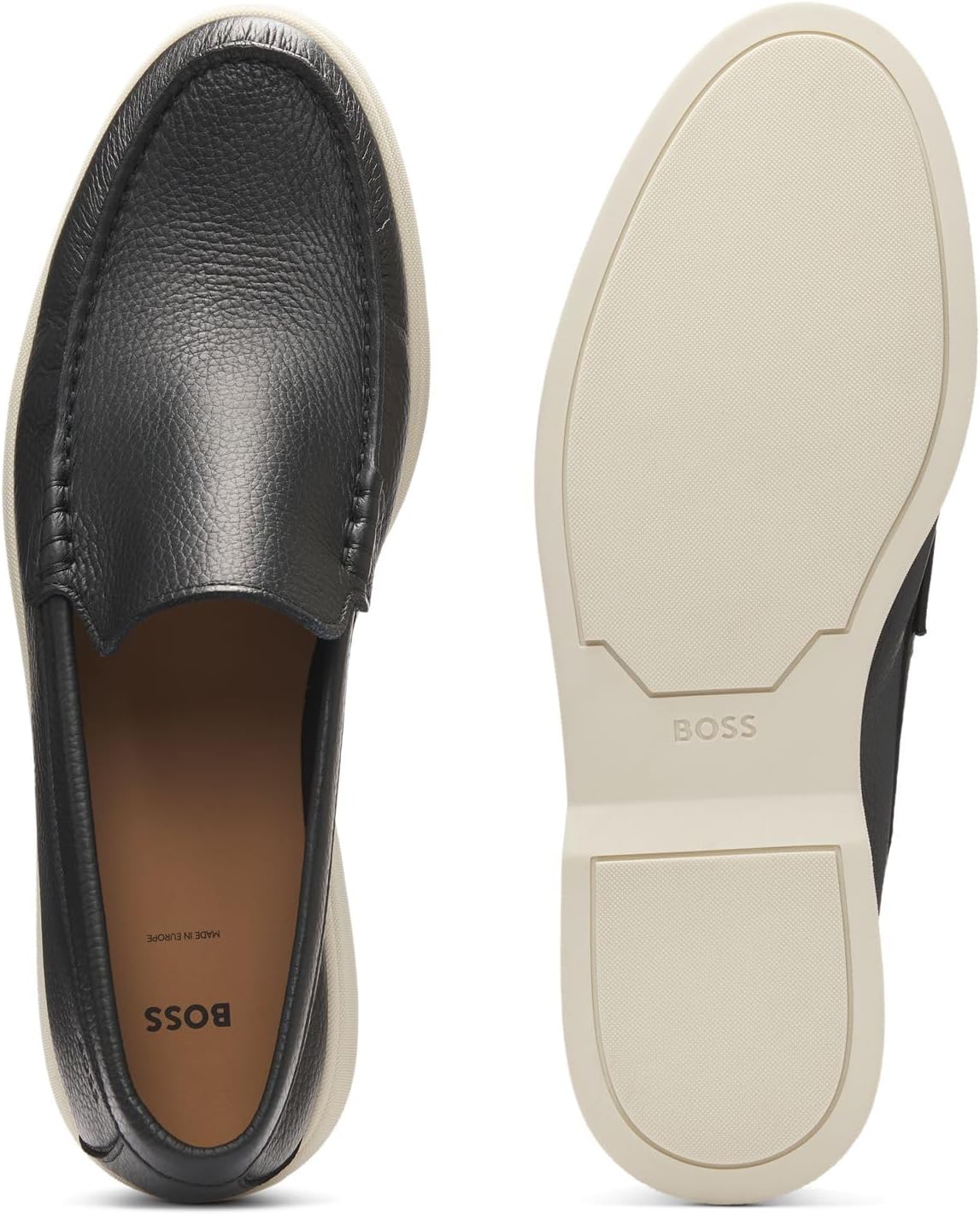Мокасины BOSS Mens Sienne Tbsf, черный — фото 4