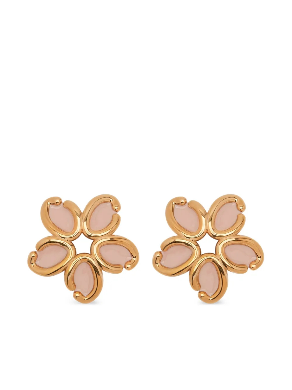 

Эмалированные серьги Oscar de la Renta, золотой