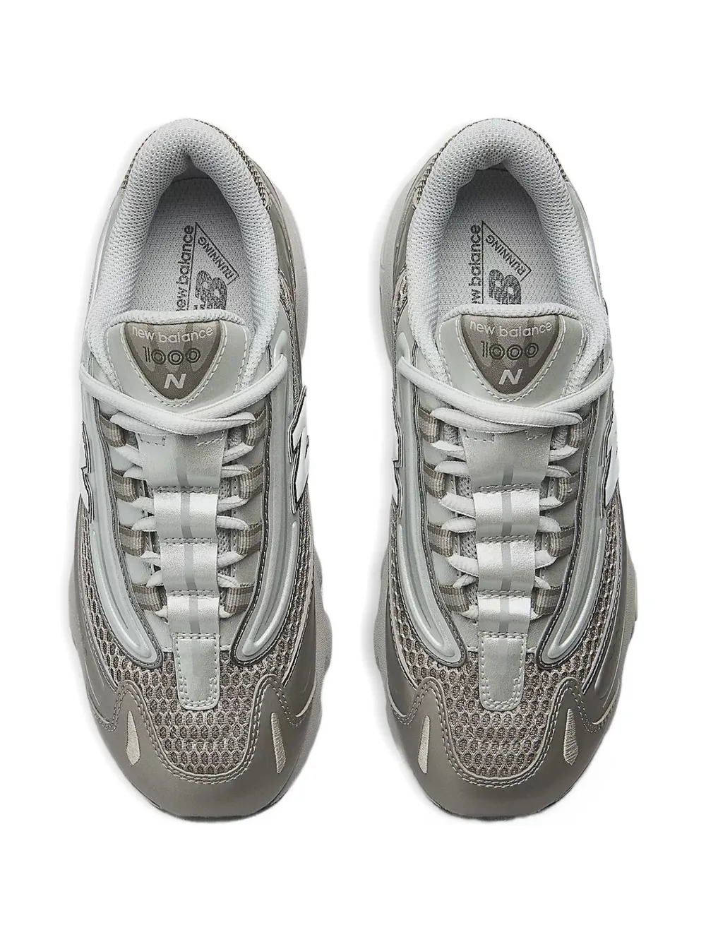 Кроссовки 1000 Lace с эффектом металлик New Balance Kids, серый — фото 3